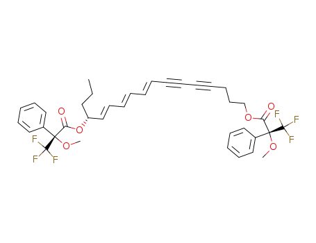 (R)-3,3,3-Trifluoro-2-methoxy-2-phenyl-propionic acid (2E,4E,6E)-(R)-1-propyl-14-((R)-3,3,3-trifluoro-2-methoxy-2-phenyl-propionyloxy)-tetradeca-2,4,6-triene-8,10-diynyl ester