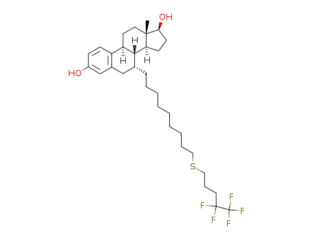 Estra-1,3,5(10)-triene-3,17-diol,7-[9-[(4,4,5,5,5-pentafluoropentyl)thio]nonyl]-,(7α,17β)-