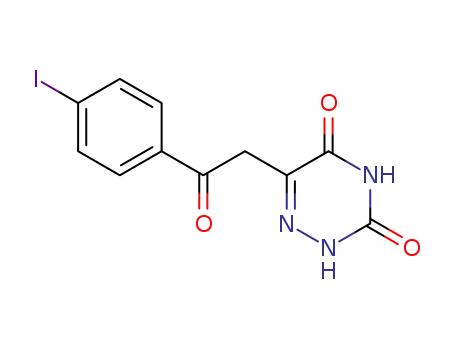 6-[2-(4-iodo-phenyl)-2-oxo-ethyl]-2H-[1,2,4]triazine-3,5-dione
