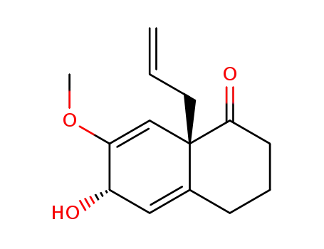 (6S,8aS)-8a-Allyl-6-hydroxy-7-methoxy-3,4,6,8a-tetrahydro-2H-naphthalen-1-one