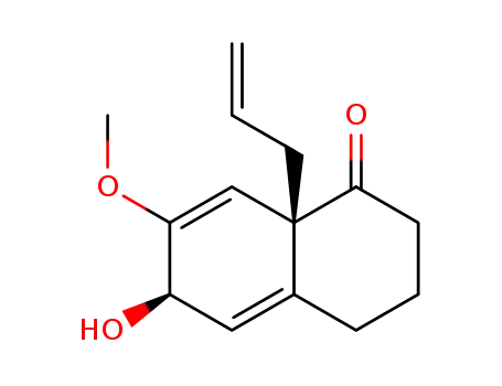 (6R,8aS)-8a-Allyl-6-hydroxy-7-methoxy-3,4,6,8a-tetrahydro-2H-naphthalen-1-one