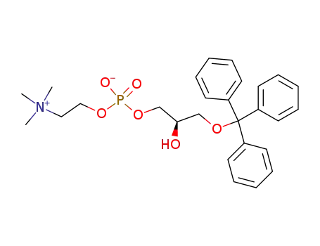 Molecular Structure of 103675-56-5 (1-O-Trityl-sn-glycero-3-phosphocholine)