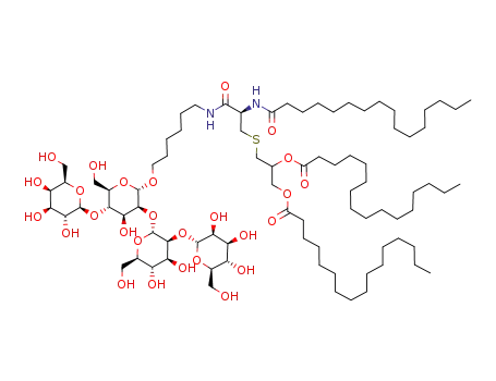 6-(N-palmitoyl-S-[2,3-bis(palmitoyloxy)-(2R,2S)-propyl]-L-cystenyl)hexyl-(α-D-mannopyranosyl)-(1->2)-O-(α-D-mannopyranosyl)-(1->2)-O-[(β-D-galactopyranosyl)-(1->4)]-α-D-mannopyranoside