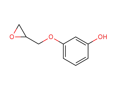 Molecular Structure of 4870-90-0 (3-(2-oxiranylmethoxy)phenol)