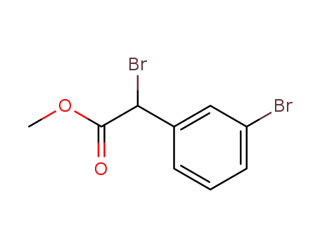 Molecular Structure of 163339-67-1 (methyl 2-bromo-2-(3-bromophenyl)acetate)