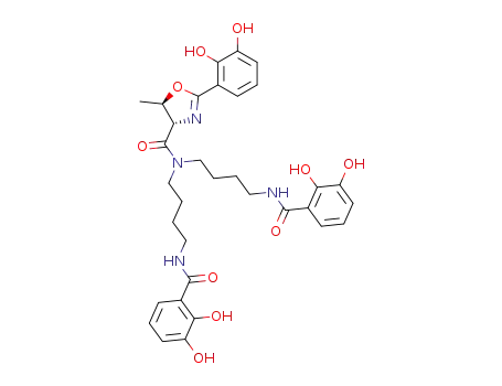 (4S,5R)-2-(2,3-Dihydroxy-phenyl)-5-methyl-4,5-dihydro-oxazole-4-carboxylic acid bis-[4-(2,3-dihydroxy-benzoylamino)-butyl]-amide