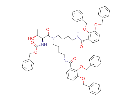 N5-(N-carbobenzyloxy-L-threonyl)-N1,N9-bis[2,3-bis(benzyloxy)benzoyl]homospermidine