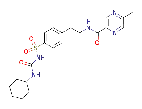 Molecular Structure of 29094-61-9 (Glipizide)