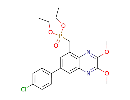 [7-(4-chloro-phenyl)-2,3-dimethoxy-quinoxalin-5-ylmethyl]-phosphonic acid diethyl ester