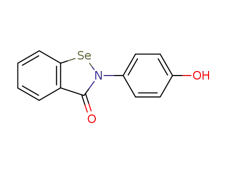 Molecular Structure of 81744-01-6 (2-(4-Hydroxyphenyl)-1,2-benzisoselenazol-3(2H)-one)