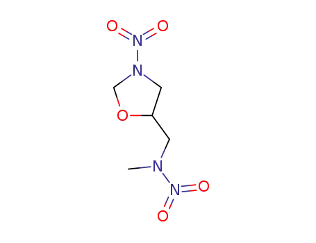 5-(methyl-N-nitroaminomethyl)-3-nitrooxazolidine