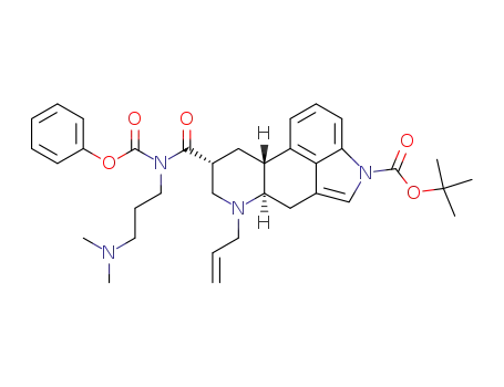 tert-butyl (5R,8R,10R)-6-allyl-8-[[[3-(dimethylamino)propyl](phenoxycarbonyl)amino]carbonyl]ergoline-1-carboxylate