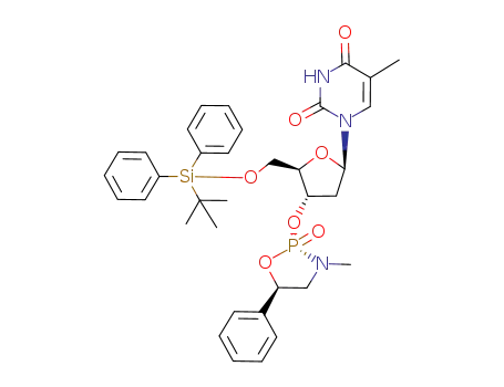 5'-O-(tert-butyldiphenylsilyl)-3'-O-(3-methyl-2-oxo-5-phenyl-1,3,2-oxazaphospholidin-2-yl)thymidine