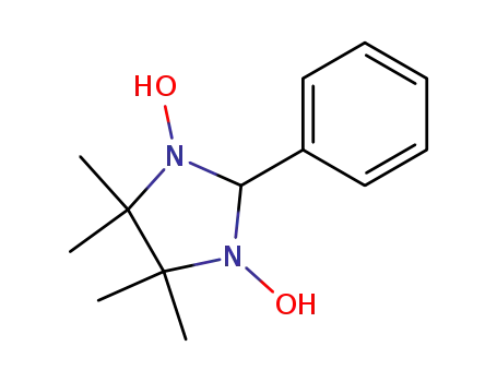 Molecular Structure of 18389-99-6 (Imidazolidine, 1,3-dihydroxy-4,4,5,5-tetramethyl-2-phenyl-)