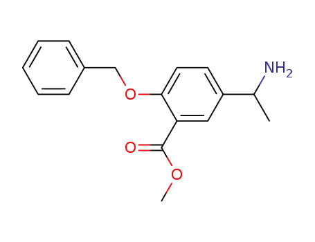 5-(1-amino-ethyl)-2-benzyloxy-benzoic acid methyl ester