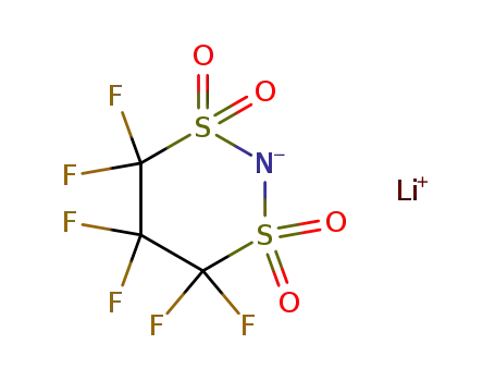 lithium 4,4,5,5,6,6-hexafluorodihydro-4H-1,3,2-dithiazine 1,1,3,3-tetraoxide