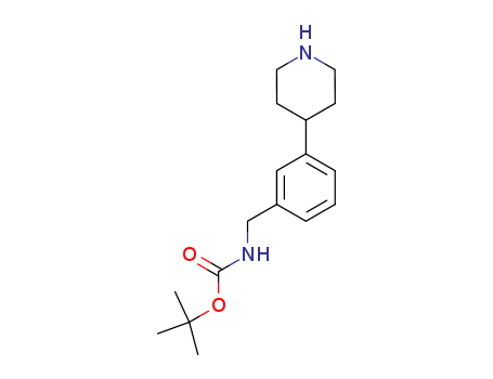 tert-Butyl 3-(piperidin-4-yl)benzylcarbamate