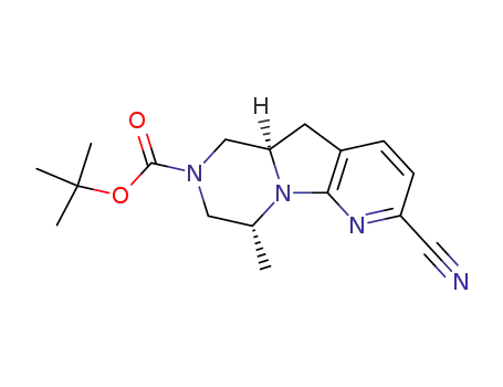(4R,9AR)-6-cyano-4-methyl-3,4,9,9a-tetrahydro-1H-2,4a,5-triaza-fluorene-2-carboxylic acid tert-butyl ester