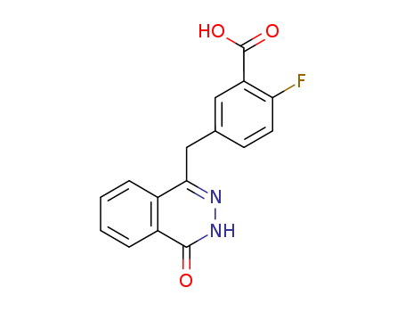 2-fluoro-5-((4-oxo-3,4-dihydrophthalazin-1-yl)methyl)benzoic acid