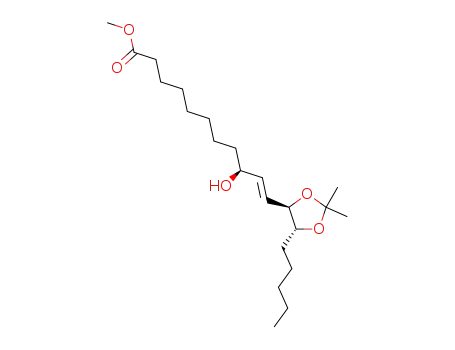 (S,E)-methyl 9-hydroxy-11-((4R,5R)-2,2-dimethyl-5-pentyl-1,3-dioxolan-4-yl)-undec-10-enoate