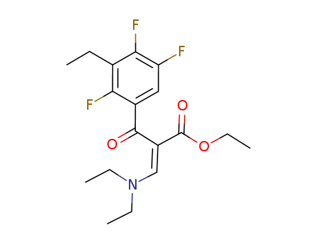 ethyl α(E)-[(diethylamino)methylene]-3-ethyl-2,4,5-trifluoro-β-oxo-benzenepropanoate