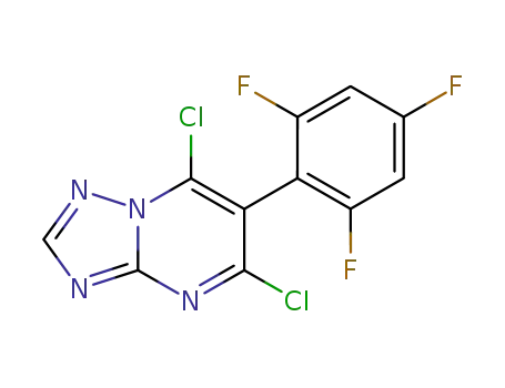 5,7-dichloro-6-(2,4,6-trifluorophenyl)-[1,2,4]triazolo[1,5-a]pyrimidine