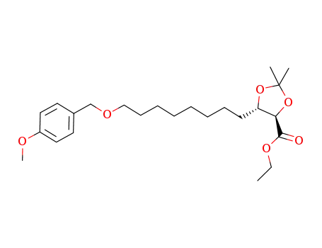 (4R,5S)-ethyl 5-(8-(4-methoxybenzyloxy)octyl)-2,2-dimethyl-1,3-dioxolane-4-carboxylate