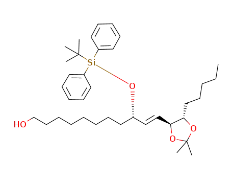 (S,E)-9-(tert-butyldiphenylsilyloxy)-11-((4S,5S)-2,2-dimethyl-5-pentyl-1,3-dioxolan-4-yl)undec-10-en-1-ol