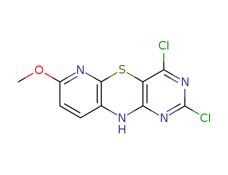 2,4-dichloro-7-methoxy-10H-pyrido[2,3-b]pyrimido[4,5-e][1,4]thiazine