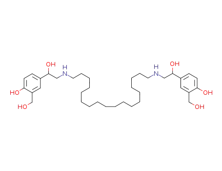 1,18-bis{N-[2-(4-hydroxy-3-hydroxy-methylphenyl)-2-hydroxyethyl]amino}octadecane