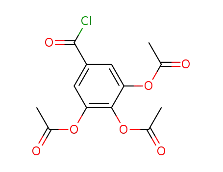 Molecular Structure of 70475-59-1 (5-(chlorocarbonyl)benzene-1,2,3-triyl triacetate)