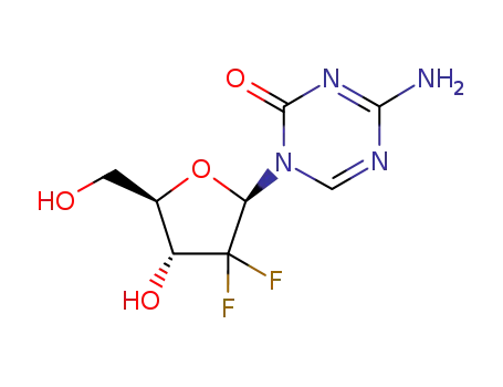 4-amino-1-((2R,4R,5R)-3,3-difluoro-4-hydroxy-5-(hydroxymethyl)tetrahydrofuran-2-yl)-1,3,5-triazin-2(1H)-one