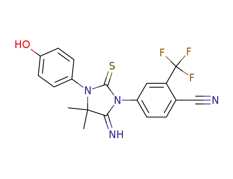 2-trifluoromethyl-4-[3-(4-hydroxyphenyl)-5-imino-4,4-dimethyl-2-sulfanylideneimidazolidin-1-yl]benzonitrile