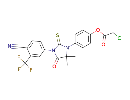 chloroacetic acid 4-[3-(4-cyano-3-trifluoromethylphenyl)-5,5-dimethyl-4-oxo-2-thioxoimidazolidin-1-yl]phenyl ester