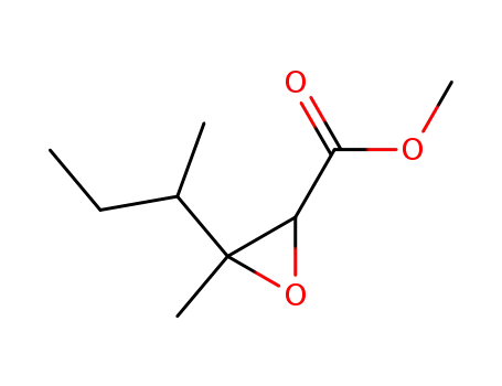 Molecular Structure of 72569-66-5 (Oxiranecarboxylic acid, 3-methyl-3-(1-methylpropyl)-, methyl ester (9CI))