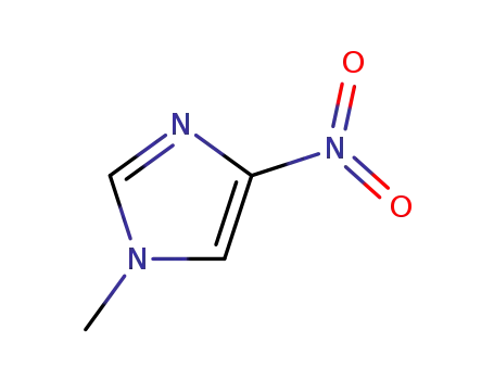 Molecular Structure of 3034-41-1 (Imidazole, 1-methyl-4-nitro-)