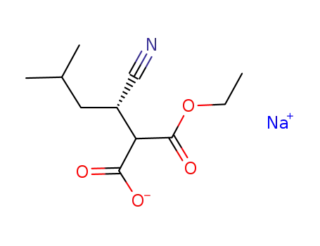 (S)-2-ethoxycarbonyl-3-cyano-5-methylhexanoic acid sodium salt