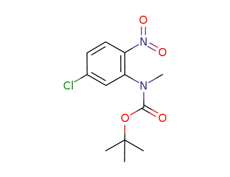 N-(2-nitro-5-chlorophenyl)-N-methylcarbamic acid t-butyl ester