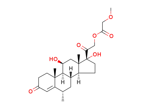 11β,17-dihydroxy-21-methoxyacetoxy-6α-methyl-4-pregnene-3,20-dione