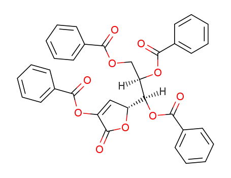 2,5,6,7-tetra-O-benzoyl-3-deoxy-D-arabino-hept-2-enono-1,4-lactone