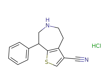 8-phenyl-5,6,7,8-tetrahydro-4H-thieno[2,3-d]azepine-3-carbonitrile hydrochloride