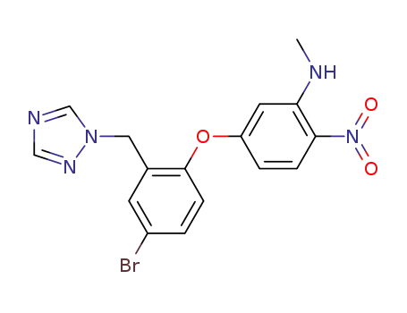 5-[4-bromo-2-(1H-1,2,4-triazol-1-ylmethyl)phenoxy]-N-methyl-2-nitroaniline