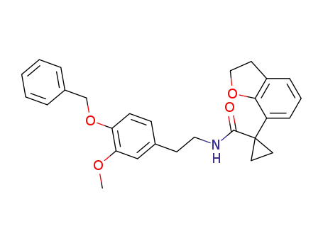 N-[2-(4-benzyloxy-3-methoxyphenyl)ethyl]-1-[2,3-dihydrobenzo[b]furan-7-yl]cyclopropane carboxamide