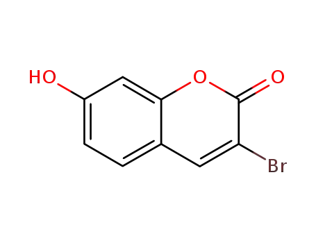 Molecular Structure of 146900-52-9 (2H-1-Benzopyran-2-one, 3-bromo-7-hydroxy-)