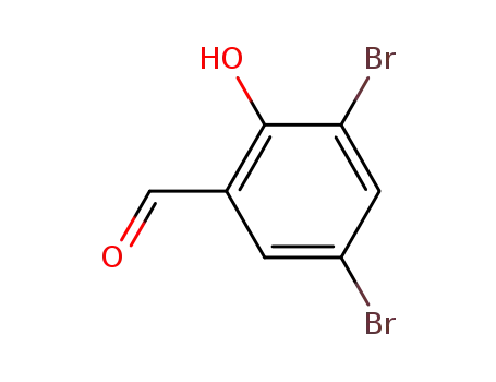 Molecular Structure of 90-59-5 (3,5-Dibromosalicylaldehyde)