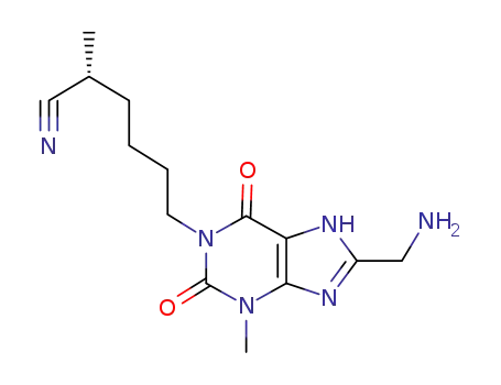 (R)-8-aminomethyl-1-(5-cyanohexyl)-3-methylxanthine