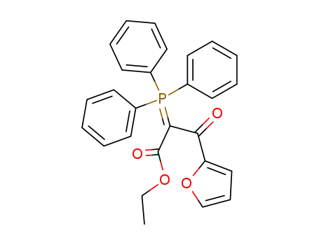Molecular Structure of 26480-96-6 (2-Furanpropanoic acid, b-oxo-a-(triphenylphosphoranylidene)-, ethyl
ester)