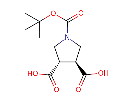 racemic trans-1-(tert-butoxycarbonyl)pyrrolidine-3,4-dicarboxylic acid