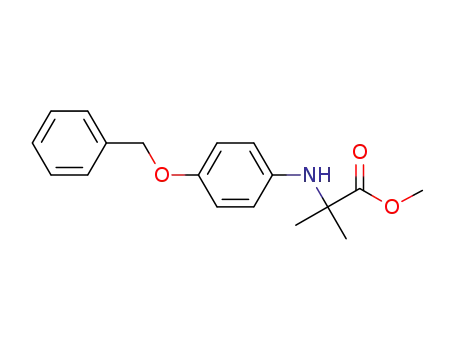 methyl 2-(4-benzyloxyanilino)-2-methyl-propanoate