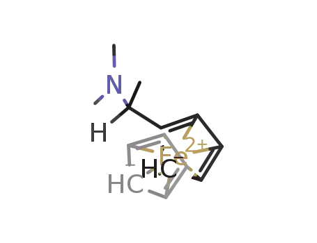 Molecular Structure of 31886-58-5 ((R)-(+)-N,N-DIMETHYL-1-FERROCENYLETHYLAMINE)